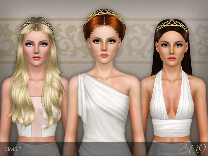 Forged metallic headband for The Sims 3 by BEO (2)